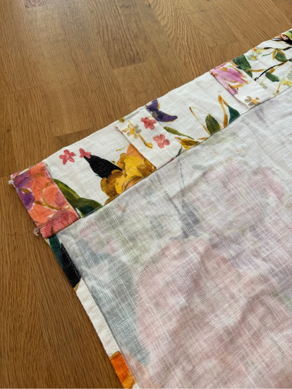 Anthropologie Rosamelle 100% Cotton Curtain ONE PANEL